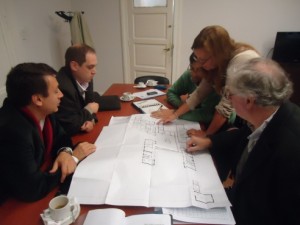 Alicia Feltes se reunió con el intendente Maín y el diputado Lara.