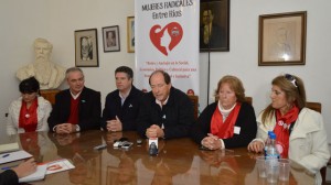 Ernesto Sanz dejó inaugurado ayer al mediodía el encuentro nacional de mujeres radicales.