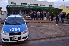 Entrega de un móvil policial en Hasenkamp
