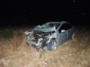 Los ocupantes del vehiculo se encontrarían fuera de peligro 