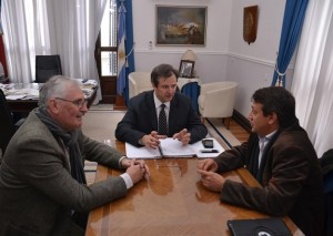 El Ministro Bahl recibió al Diputado Lara y al Intendente Maín