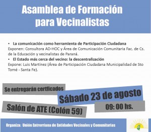 Este sábado en ATE.