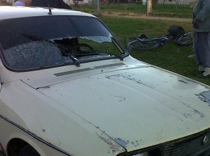 Violento accidente en Cerrito