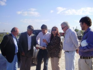 El Directorio del Iosper recorrió la obra.