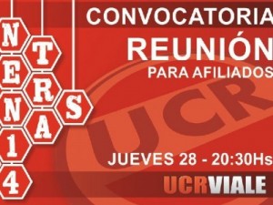 La UCR de Viale convoca a sus afiliados.