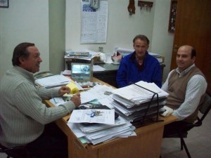 Visita de misioneros a biogás en Cerrito