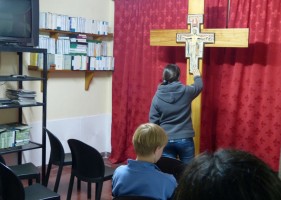 Estuvo en Cerrito la cruz bendecida por Francisco