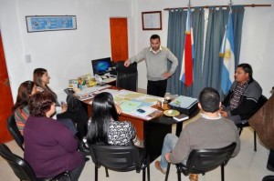 La reunión fue encabezada por el intendente Vazquez.
