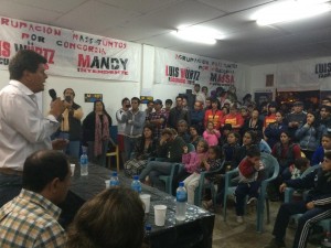 Fuertes, Saliva y Luis Wurtz presidieron el acto