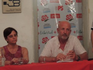 Viale, participó en Concepción del Uruguay de un encuentro de Juventudes Socialistas.