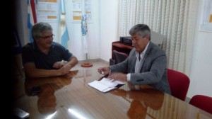 Cañete se reunió con el intendente de Oro Verde.
