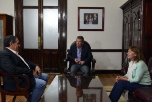 Urribarri se reunió con la intendenta Osuna.