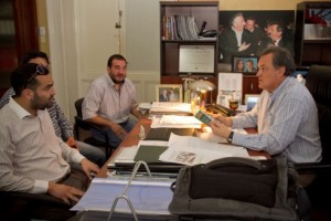 Garcia recibió al intendente Vázquez.