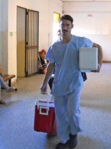 Operativo en el hospital San Martín.