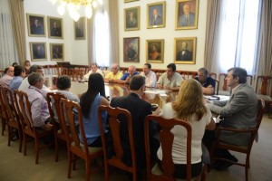 Obra pública y coparticipación fueron algunos de los temas que trataron.