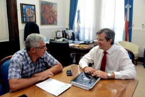 Bahl recibió al intendente Dumé.