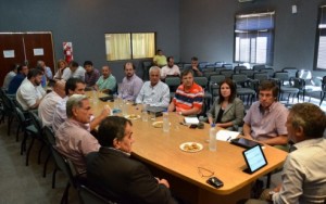 Urribarri se reunió con su equipo de trabajo en Concordia.