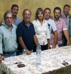 El dirigente visitó Nogoyá, Valle María y Diamante.