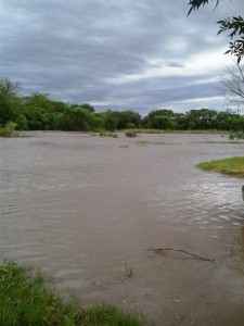 Inundacion en San Benito.