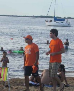 Recorrieron el balneario Thompson.