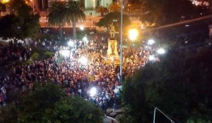 En el interior también hubo movilización.