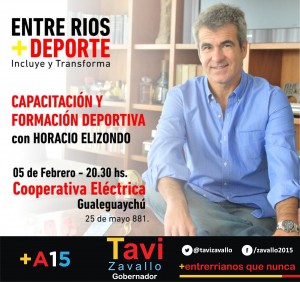 Elizondo visita mañana Gualeguaychú.
