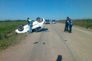 Volcó, en la zona cercana a Camps.