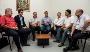 Se reunió con legisladores e intendentes del departamento.
