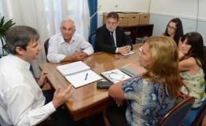 Bahl recibió al intendente Gaztiazoro.