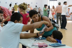 Se entregaron los turnos para tramitar la preinscripción.