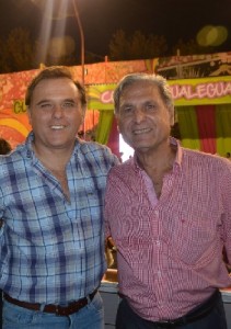 Solanas con el intendente de Gualeguay, Luis Erro. 