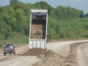 Son obras previas al pavimento. 