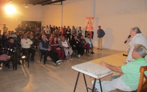 Busti en el Barrio Gauchito Gil de Paraná.