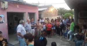 Busti visitó  los barrios Mosconi I y Bajada Grande. 