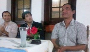 El precandidato a gobernador estuvo en Federal.