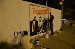 La Cámpora pintó el mural Encubridores