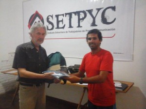 Entrega de útiles escolares en Setpyc