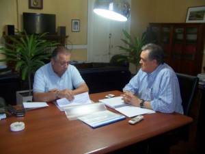 García recibió a Troncoso.