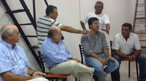 Zavallo y Busti fueron recibidos por dirigentes locales.