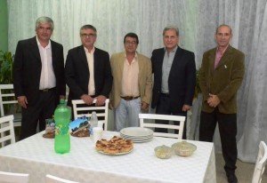 Solanas en los festejos de Lucas Gonzalez