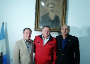 Pablo Donadio, Fabián Rogel y Carlos Manuel Iparraguire.