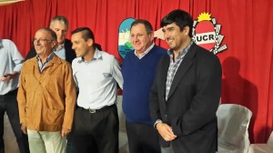 Rogel, Fuertes, Godoy y el Presidente de la UVEPRO y candidato a Intendente de Pronunciamiento, Aníbal Martínez.