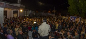 Bahl con militantes en Diamante