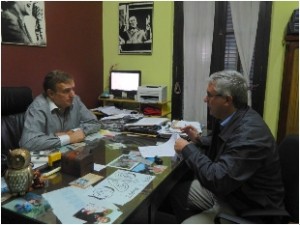 Dume se reunió con el Director de Obras Sanitarias Provincial
