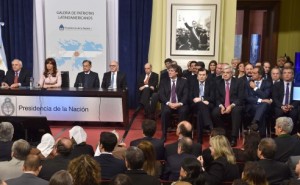 Homenaje a Néstor Kirchner en Casa Rosada.