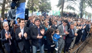 Acompañó a Cristina en la inauguración del Sitio de la Memoria.