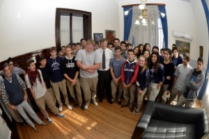 De visita por Casa de Gobierno.