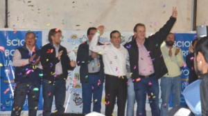 estuvo en Pueblo Belgrano, acompañando a Jacinto Chessini.