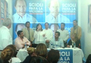 Participaron Félix Esquivel, Graciela Mingo, Pablo Mendoza y distintas organizaciones sciolistas.