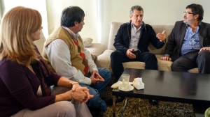 Urribarri recibió a Halle, Ríos y Romero